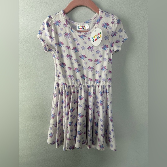 Dot Dot Smile White Casual Sundress Crew Neck - Picture 1 of 3